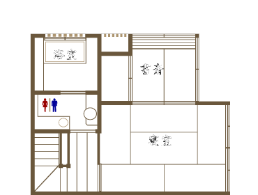 京町家　幸遊庵　間取り図